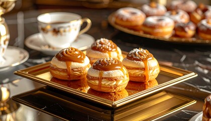 Sweet treats on a tray