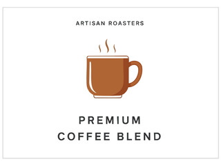 Premium Coffee Blend Artisan Roasted Cup of Coffee