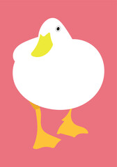 Illustration duck wall art unique abstract