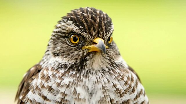 Intense Stare: Close-Up of a Sharp-Shinned Hawk's Piercing Gaze