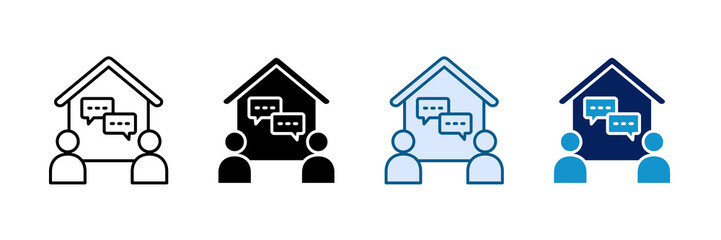 Therapy Session Icon Set Multiple Style Collection