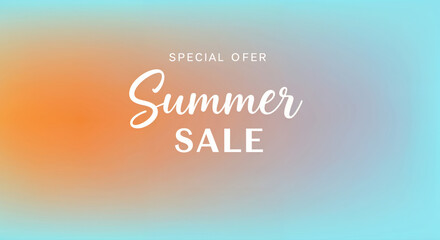Summer Sale Special Offer: A vibrant summer sale graphic, featuring a gradient background of warm hues, conveys the energy of summer, the allure of sales, and special offers. 