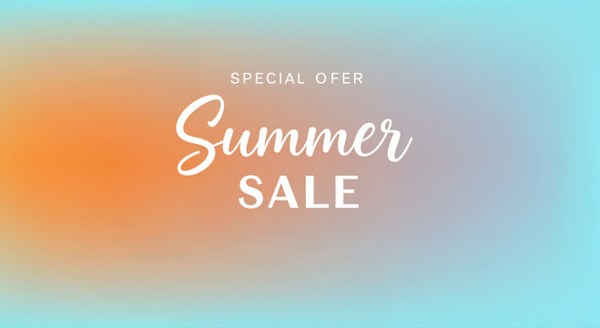 Summer Sale Special Offer: A vibrant summer sale graphic, featuring a gradient background of warm hues, conveys the energy of summer, the allure of sales, and special offers. 