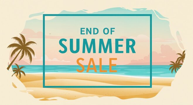 End of Summer Sale: A visually appealing advertisement announces the end-of-summer sale, with an inviting design that captures the essence of summer and the allure of bargains.