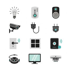 Smart Home Icon Set &ndash; IoT Device Symbols