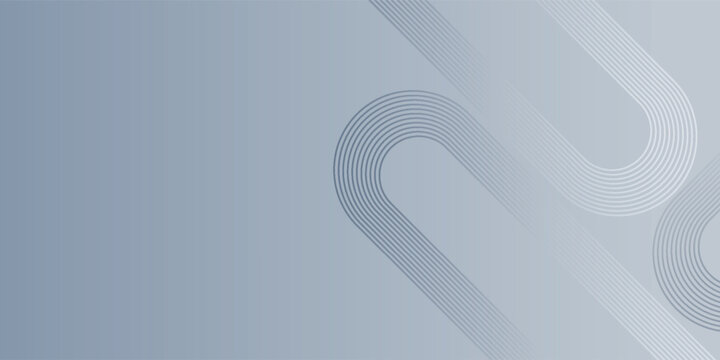 Sleek modern abstract background with a cool gray gradient and overlapping rounded line forms.