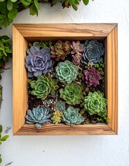 Succulent wall planter
