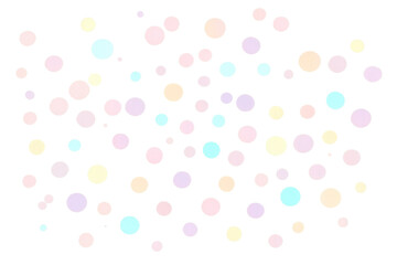 Pastel bokeh circles on transparent background creating a soft abstract light effect for holidays and celebrations