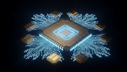 The central power of quantum computing or big data analysis systems.