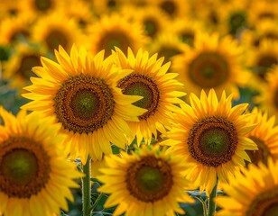 Sunflowers in a field