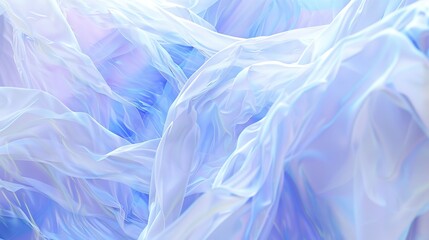 Obraz premium Serene and Ethereal 3D Abstract Scene with Blue and White Gradients 