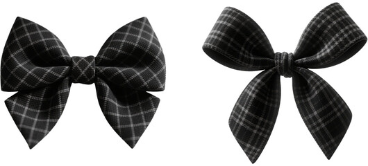 リボン　チェック柄　模様　柄　装飾