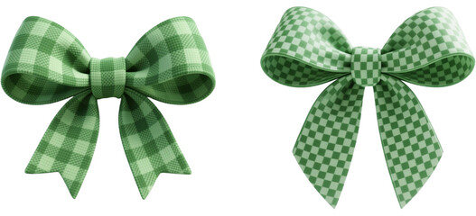 リボン　チェック柄　模様　柄　装飾