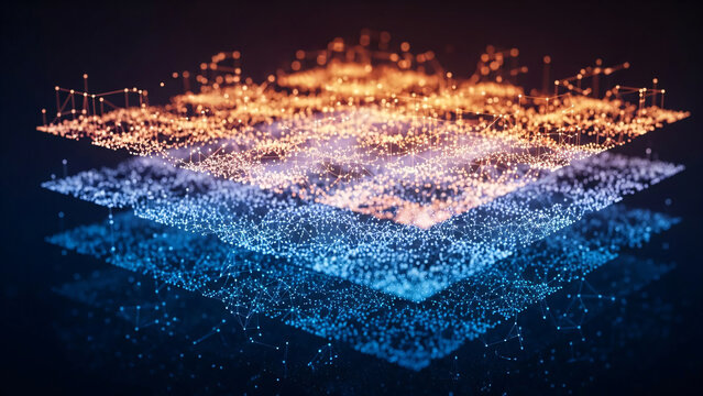 Abstract Layers of Connected Data Points