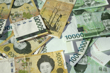 It's a pile of Korean banknotes.