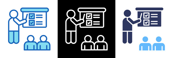 Employee Training triplestyle icon
