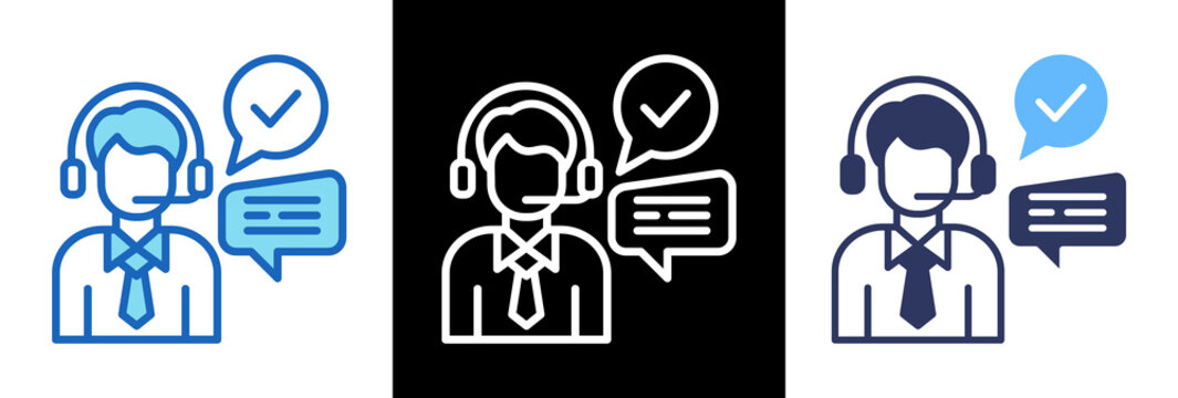 Customer Service Skills triplestyle icon