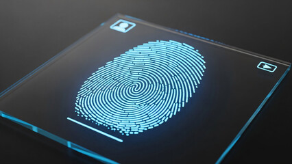 Fingerprint Scan on Transparent Screen for Security