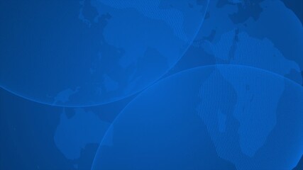 Royal blue color rotating hi tech globe hi tech design loop able dark technology background - Powered by Adobe