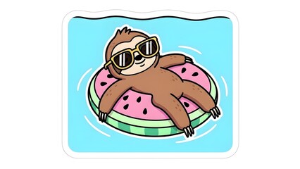 Cartoon vector illustration of a mother and baby boy having fun with a heart design drawing