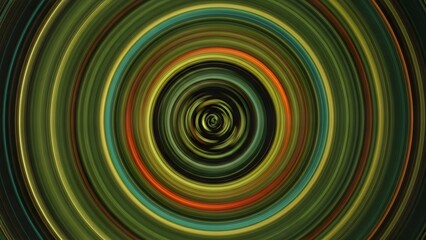 Abstract Hypnotic Spiral Pattern with Vibrant Concentric Circles