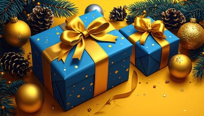 Festive presents & decorations scene