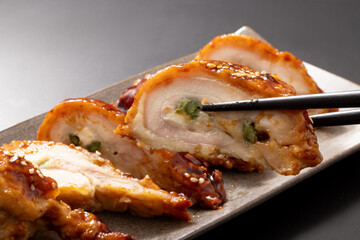 チキンのアスパラチーズロール焼き