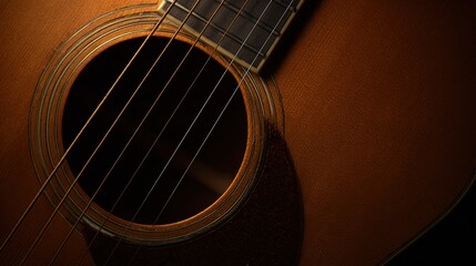 chords. Acoustic guitar centered on a neutral backdrop, highlighting its warm wood tones and simple elegance. tutorial guides, club newsletters, designed for tourism and weekend activity guides.