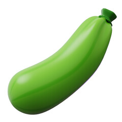 Vegetable 3D Icon zucchini
