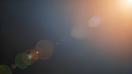 Dramatic Lens Flare Effect on Dark Background for Creative Compositions