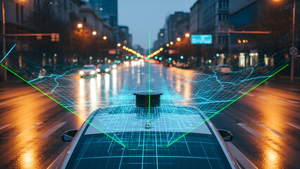 Autonomous Car Lidar Scan Visualization