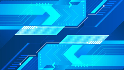 Abstract technology background hi-tech geometric shapes