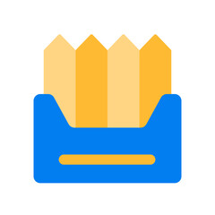 crayon flat icon