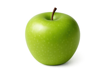Green granny smith apple displaying freshness and healthy organic properties on transparent background