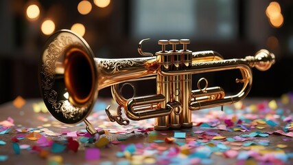 antique brass telescope