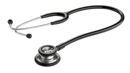 Stethoscope resting, representing healthcare, medicine, and wellness concepts. Medical equipment for doctors and cardiology