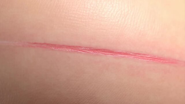 Satisfying Skin Healing: Watch a Cut Close & Regenerate!