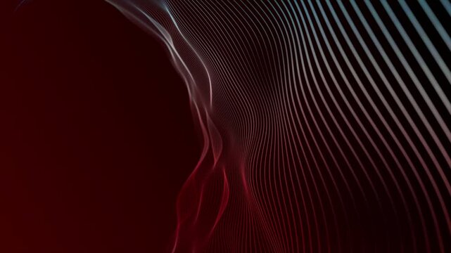 colourful  multiple parallel wavy lines modern design loop able geometrical background