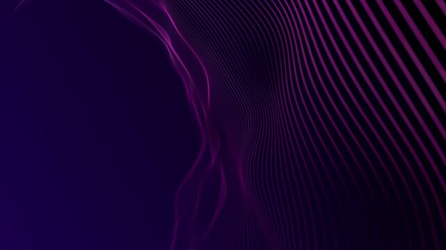 colourful  multiple parallel wavy lines modern design loop able geometrical background