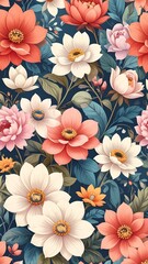 Vibrant floral pattern (2)