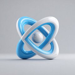 abstract blue circle