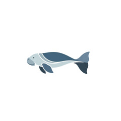 Manatee Aquatic Mammal Illustration