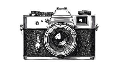 Vintage camera drawing