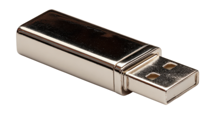 Usb flash drive transmitting data, storing digital information, memory, and technology on transparent background