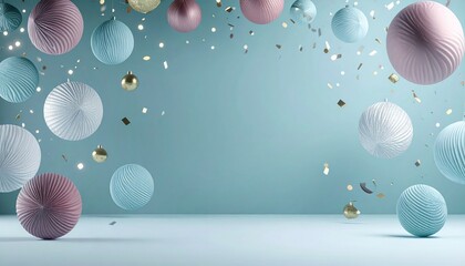 Fototapeta premium Holiday Sale Promotion Background with Gift Boxes and Text Space