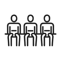 People sitting on chairs.icon

