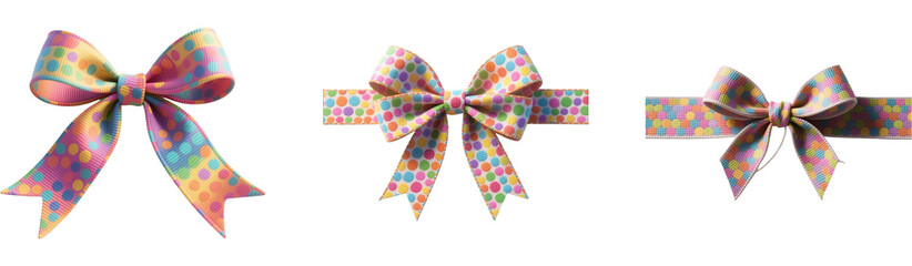 リボン　ドット柄　模様　柄　装飾物