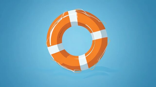Animated Lifebuoy on Water: Safety, Rescue, and Nautical Symbolism