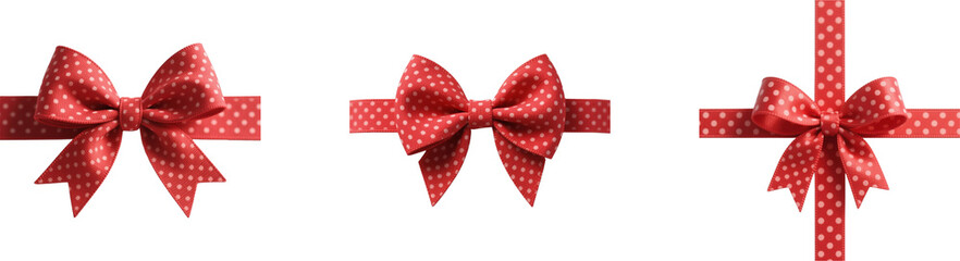 リボン　ドット柄　模様　柄　装飾物