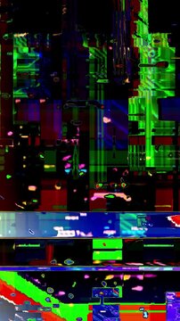 error effect video with modern glitch transition